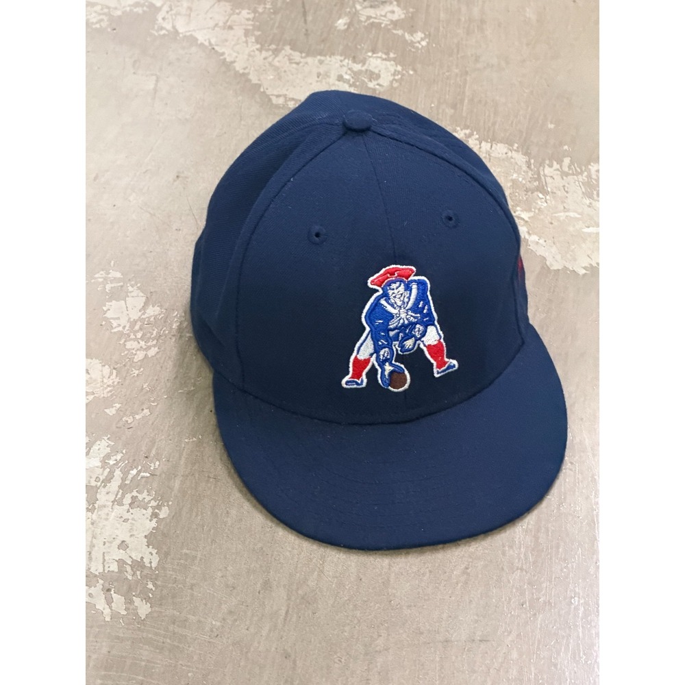 New Era 59Fifty New England Patriots Pat Patriot Fitted Hat 7 3/8 Navy NFL Cap